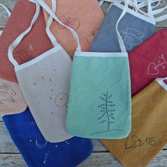 pocket purse: green/tree