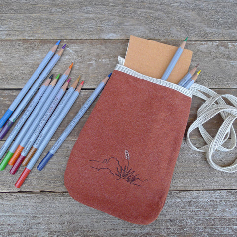 pocket purse: terracotta/desert