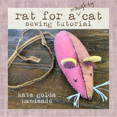 free sewing tutorial: rat for a cat