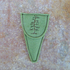 scissor slip: green/tree