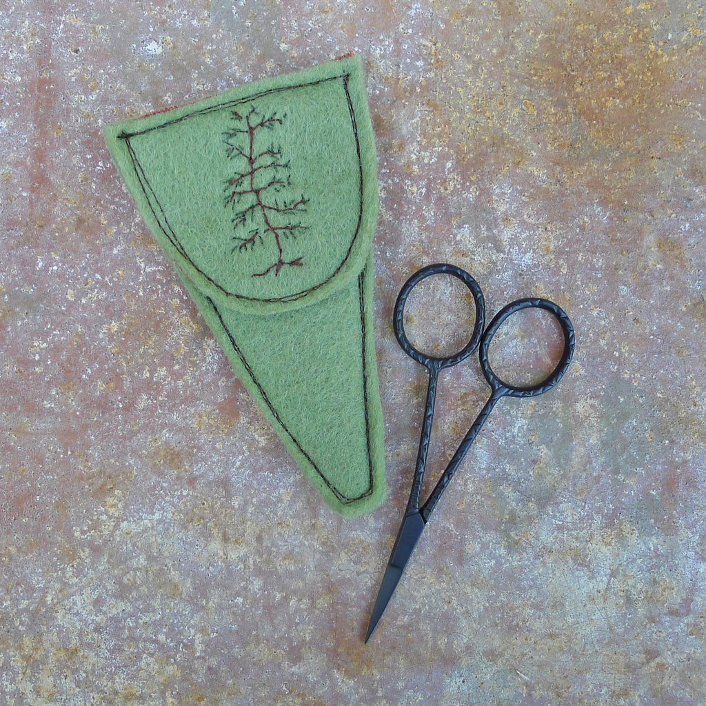 scissor slip: green/tree