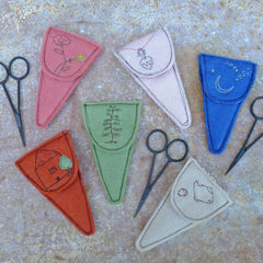 scissor slip: blue/moon & stars