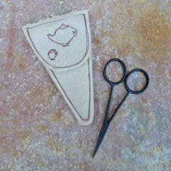 scissor slip: tea-dyed/tea set