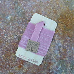 plant-dyed silk ribbon: dusty rose