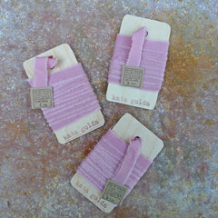 plant-dyed silk ribbon: dusty rose