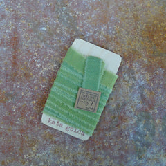 plant-dyed silk ribbon: green