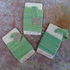 plant-dyed silk ribbon: green