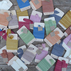 plant-dyed silk ribbon
