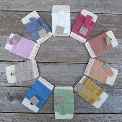 plant-dyed silk ribbon