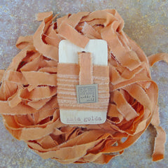 plant-dyed silk ribbon: orange