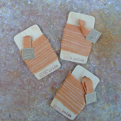 plant-dyed silk ribbon: orange