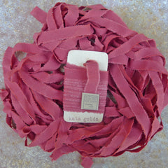 plant-dyed silk ribbon: red