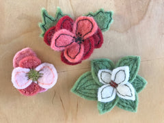 free sewing tutorial: floral pins