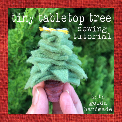 free sewing tutorial: tiny tabletop tree