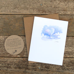 watercolor cards: hearts and love
