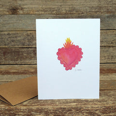 watercolor cards: hearts and love