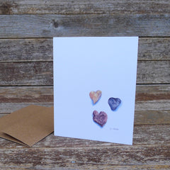 watercolor cards: hearts and love