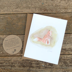 watercolor cards: woodland collection