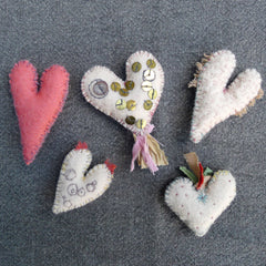 free sewing tutorial: little hearts